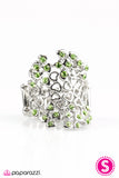 Paparazzi "Heart Happenstance" Green Ring Paparazzi Jewelry