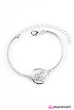 Paparazzi "HEART Knock Life" White Bracelet Paparazzi Jewelry