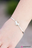 Paparazzi "HEART Knock Life" White Bracelet Paparazzi Jewelry