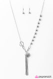 Paparazzi "HEART Nouveau" Silver Necklace & Earring Set Paparazzi Jewelry