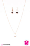Paparazzi "Heart Of A Lion" Rose Gold Necklace & Earring Set Paparazzi Jewelry