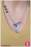 Paparazzi "Heart of the Matter" Brown Necklace & Earring Set Paparazzi Jewelry