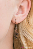 Paparazzi "Heart Of Wisdom" Copper Necklace & Earring Set Paparazzi Jewelry