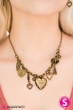Paparazzi "Heart Of Wisdom" Brass Necklace & Earring Set Paparazzi Jewelry