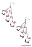 Paparazzi "Hearts and Flowers" Orange Earrings Paparazzi Jewelry