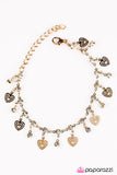 Paparazzi "Hearts Desire" Gold Bracelet Paparazzi Jewelry