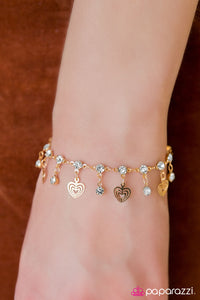 Paparazzi "Hearts Desire" Gold Bracelet Paparazzi Jewelry