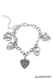 Paparazzi "Heartthrob" Silver Bracelet Paparazzi Jewelry