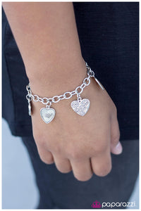 Paparazzi "Heartthrob" Silver Bracelet Paparazzi Jewelry