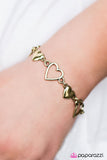 Paparazzi "HEART To Handle" Brass Bracelet Paparazzi Jewelry