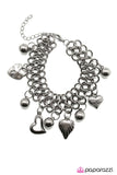 Paparazzi "Heart to Heart" Black Bracelet Paparazzi Jewelry