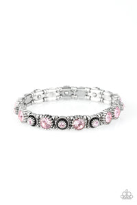 Paparazzi "Heavy On The Sparkle" Pink Bracelet Paparazzi Jewelry