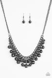 Paparazzi "Heels and Hustle" Black Necklace & Earring Set Paparazzi Jewelry