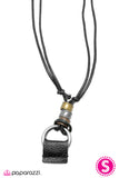 Paparazzi "Hell-Bent For Leather" necklace Paparazzi Jewelry
