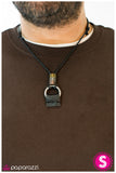 Paparazzi "Hell-Bent For Leather" necklace Paparazzi Jewelry