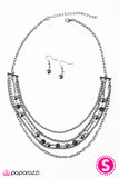 Paparazzi "Hell On HEELS" Purple Necklace & Earring Set Paparazzi Jewelry