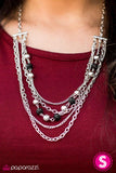 Paparazzi "Hell On HEELS" Black Necklace & Earring Set Paparazzi Jewelry