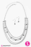 Paparazzi "Hell On HEELS" White Necklace & Earring Set Paparazzi Jewelry