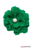 Paparazzi "He Loves Me - Green" hair clip Paparazzi Jewelry