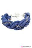 Paparazzi "Helter Skelter" Blue Bracelet Paparazzi Jewelry