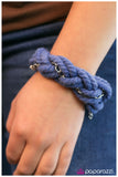 Paparazzi "Helter Skelter" Blue Bracelet Paparazzi Jewelry