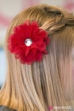 Paparazzi "Here Comes the Bride - Red" hair clip Paparazzi Jewelry