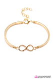 Paparazzi "Heres To Forever - Gold" bracelet Paparazzi Jewelry