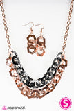 Paparazzi "HEXcellent!" Copper Necklace & Earring Set Paparazzi Jewelry