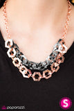 Paparazzi "HEXcellent!" Copper Necklace & Earring Set Paparazzi Jewelry