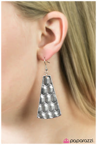 Paparazzi "HEX-Girlfriend" Silver Earrings Paparazzi Jewelry