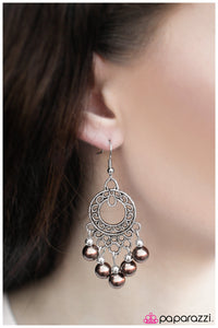 Paparazzi "Hey Baby - Brown" earring Paparazzi Jewelry