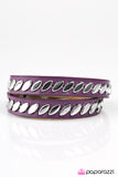 Paparazzi "Hey, Batter Batter" Purple Bracelet Paparazzi Jewelry