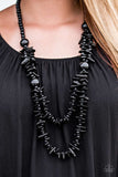 Paparazzi "Hey BAY BAY - Black" necklace Paparazzi Jewelry
