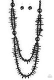 Paparazzi "Hey BAY BAY - Black" necklace Paparazzi Jewelry