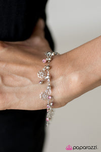 Paparazzi "Hibiscus Breeze" Pink Bracelet Paparazzi Jewelry