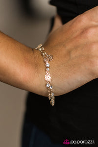 Paparazzi "Hibiscus Breeze" Rose Gold Bracelet Paparazzi Jewelry