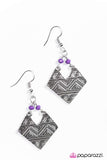 Paparazzi "High Ground - Purple" earring Paparazzi Jewelry