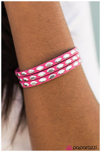 Paparazzi "Highly Explosive - Pink" bracelet Paparazzi Jewelry