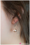 Paparazzi "High Society" Brown Necklace & Earring Set Paparazzi Jewelry