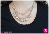 Paparazzi "High Society" Brown Necklace & Earring Set Paparazzi Jewelry