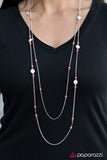 Paparazzi "High Tides and Good Vibes" Orange Necklace & Earring Set Paparazzi Jewelry