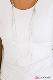 Paparazzi "High Tides and Good Vibes" Green Necklace & Earring Set Paparazzi Jewelry