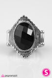 Paparazzi "High Voltage" Black Ring Paparazzi Jewelry
