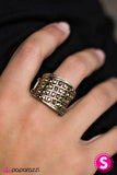 Paparazzi "Highway Robbery" Brass Ring Paparazzi Jewelry