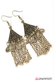 Paparazzi "Hindu Hypnosis - Brass" earring Paparazzi Jewelry