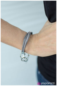 Paparazzi "Hitching A Ride - Silver" bracelet Paparazzi Jewelry