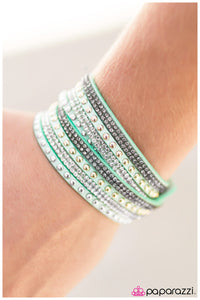 Paparazzi "Hit Me With Your Best Shot" Green Wrap Bracelet Paparazzi Jewelry