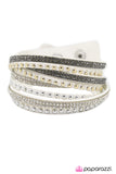 Paparazzi "Hit Me With Your Best Shot" White Wrap Bracelet Paparazzi Jewelry