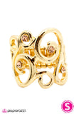 Paparazzi "Hitting a High Note - Gold" ring Paparazzi Jewelry