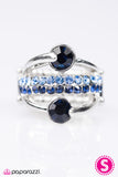 Paparazzi "Hold On To Your Seat!" Blue Ring Paparazzi Jewelry